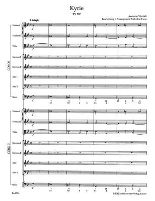 Kyrie RV 587 - Vivaldi - Score