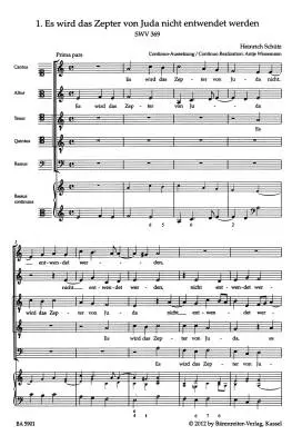 Geistliche Chor-music SWV 369-380 - Schutz - Choral Score, Anthology, Urtext Edition - Choir, Basso Continuo