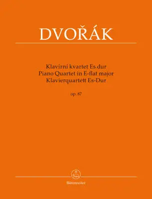 Baerenreiter Verlag - Piano Quartet in E-flat Major Op. 87 - Dvorak - Performance Score, Set of Parts - Piano Quartet