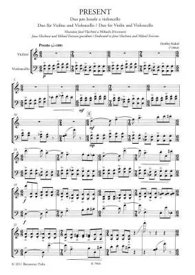 Present - Kukal - Performance Score, Set of Parts - Violin, Violoncello
