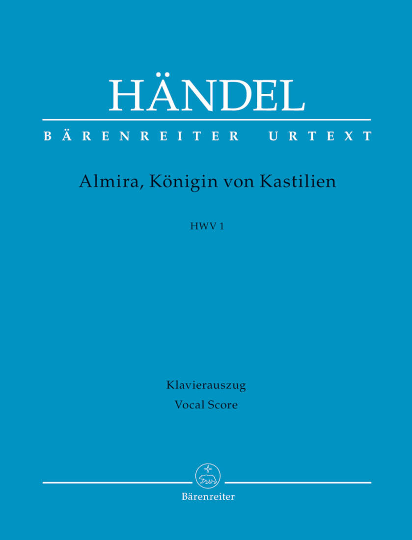 Almira, Queen of Castile HWV 1 - Handel - Vocal Score, Urtext Edition