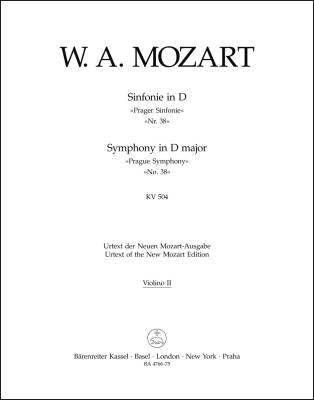 Symphony No. 38 in D Major K. 504 ''Prague Symphony'' - Mozart - Violin II Part, Urtext Edition