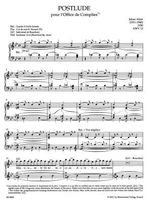 Works Published or Intended for Publication During the Composer\'s Lifetime - Alain - Performance Score, Anthology, Urtext Edition - Organ