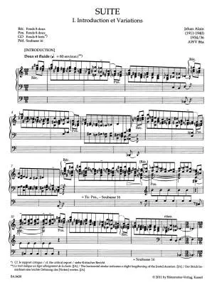 Posthumous Works. Suite, Intermezzo, Trois Dances - Alain - Performance Score, Anthology, Urtext Edition - Organ
