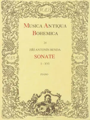 Baerenreiter Verlag - Sonaten I-XVI - Benda - Performance Score - Piano