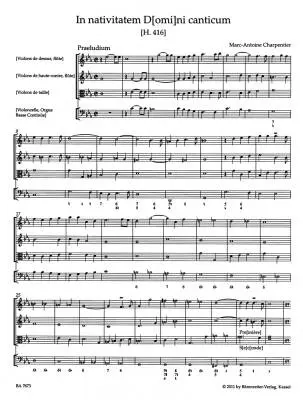 In Nativitatem Domini Canticum H. 416 - Charpentier - Score, Urtext Edition