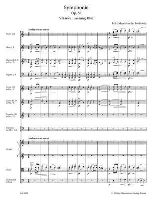 Symphony in a Minor Op. 56 \'\'Scottish\'\' (1842-1843) - Mendelssohn Bartholdy - Score, Urtext Edition - Orchestra