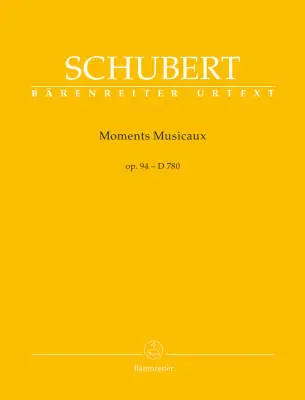 Baerenreiter Verlag - Moments Musicaux Op. 94 D 780 - Schubert - Performance Score, Urtext Edition - Piano