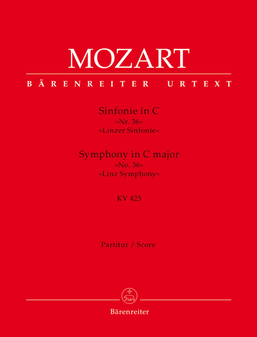 Symphony No. 36 in C Major K. 425 \'\'Linz Symphony\'\' - Mozart - Score, Urtext Edition