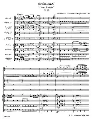 Symphony No. 36 in C Major K. 425 \'\'Linz Symphony\'\' - Mozart - Score, Urtext Edition