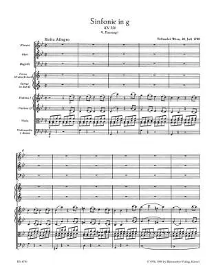 Symphony No. 40 in G Minor K. 550 - Mozart - Score, Urtext Edition - Orchestra