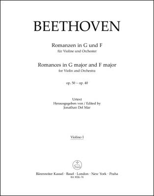 Romances in F Major and G Major Op. 50, 40 - Beethoven - Violin I Part, Urtext Edition