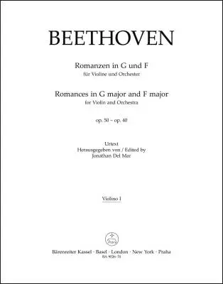 Romances in F Major and G Major Op. 50, 40 - Beethoven - Violin I Part, Urtext Edition