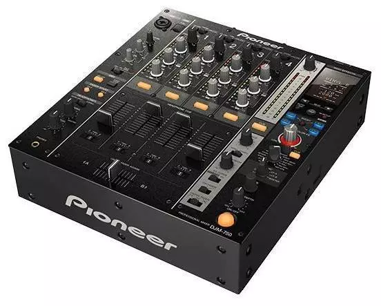 DJM-750 - 4-Channel Performance Digital DJ Mixer W/ FX Boost - Black