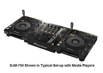 DJM-750 - 4-Channel Performance Digital DJ Mixer W/ FX Boost - Black
