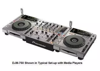DJM-750 - 4-Channel Performance Digital DJ Mixer W/ FX Boost - Silver