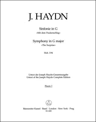 Symphony in G Major Hob. I:94 ''the Surprise'' - Haydn - Wind Set, Urtext Edition