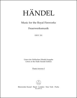 Music for the Royal Fireworks HWV 351 - Handel - Wind Set, Urtext Edition