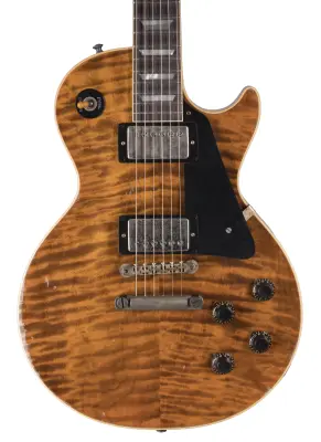 Heavy Aged 1959 Les Paul Electric Guitar with Hardshell Case - Sunrise Tiger