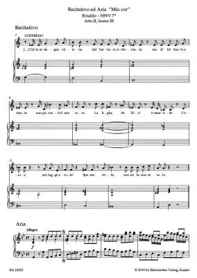 Aria Album for Mezzo-soprano and Contralto - Handel - Vocal Score, Anthology, Urtext Edition - Soloists, Piano