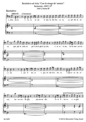 Aria Album for Bass - Handel - Vocal Score, Anthology, Urtext Edition - Bass, Piano