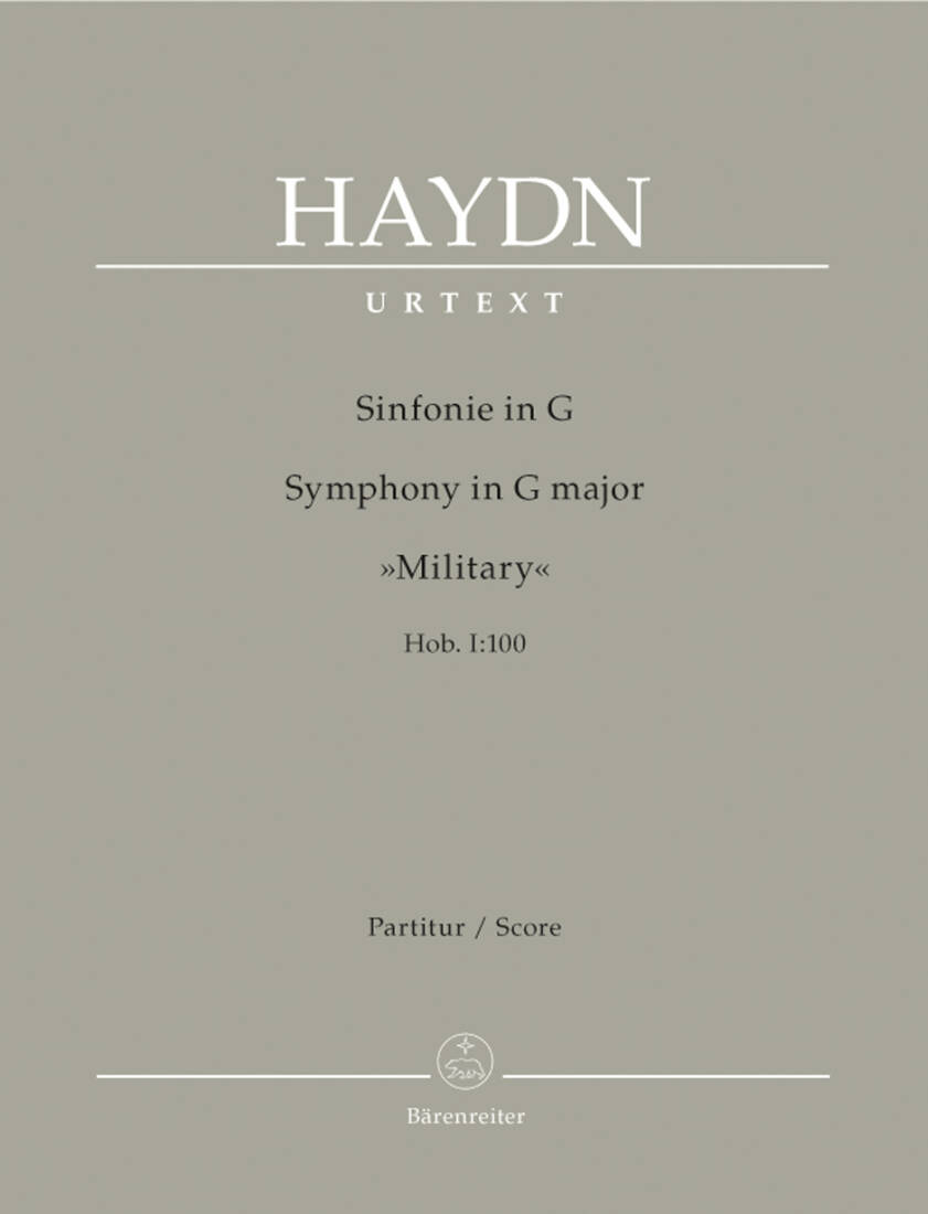 Symphony in G Major Hob. I:100 \'\'Military\'\' - Haydn/ Salomon - Score, Urtext Edition - Orchestra