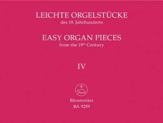 Baerenreiter Verlag - Easy Organ Pieces - Performance Score, Anthology - Organ