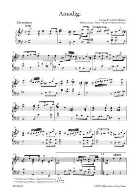 Amadigi HWV 11 - Handel - Vocal Score, Urtext Edition - Soloists, Orchestra