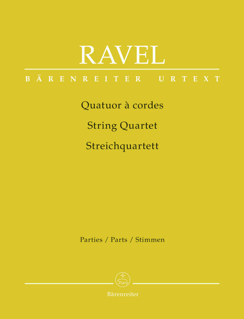 String Quartet - Ravel - Set of Parts, Urtext Edition - String Quartet