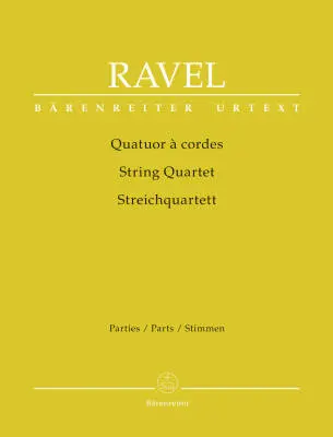 Baerenreiter Verlag - String Quartet - Ravel - Set of Parts, Urtext Edition - String Quartet