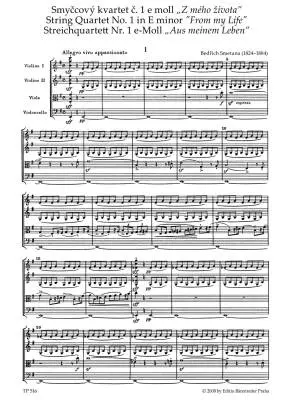 String Quartet No. 1 in E Minor \'\'from My Life\'\' - Smetana - Study Score, Urtext Edition - String Quartet