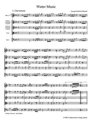 Water Music HWV 348-350 - Handel - Study Score, Urtext Edition