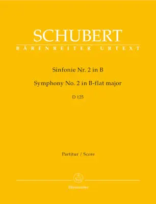Baerenreiter Verlag - Symphony No. 2 in B-flat Major D 125 (1814) - Schubert - Score, Urtext Edition - Orchestra
