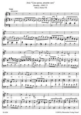 Aria Album from Handel\'s Operas - Handel - Vocal Score, Anthology, Urtext Edition - Soprano, Piano