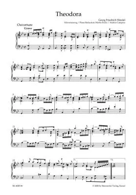 Theodora HWV 68 - Handel - Vocal Score, Urtext Edition - Soloists, Mixed Choir, Orchestra