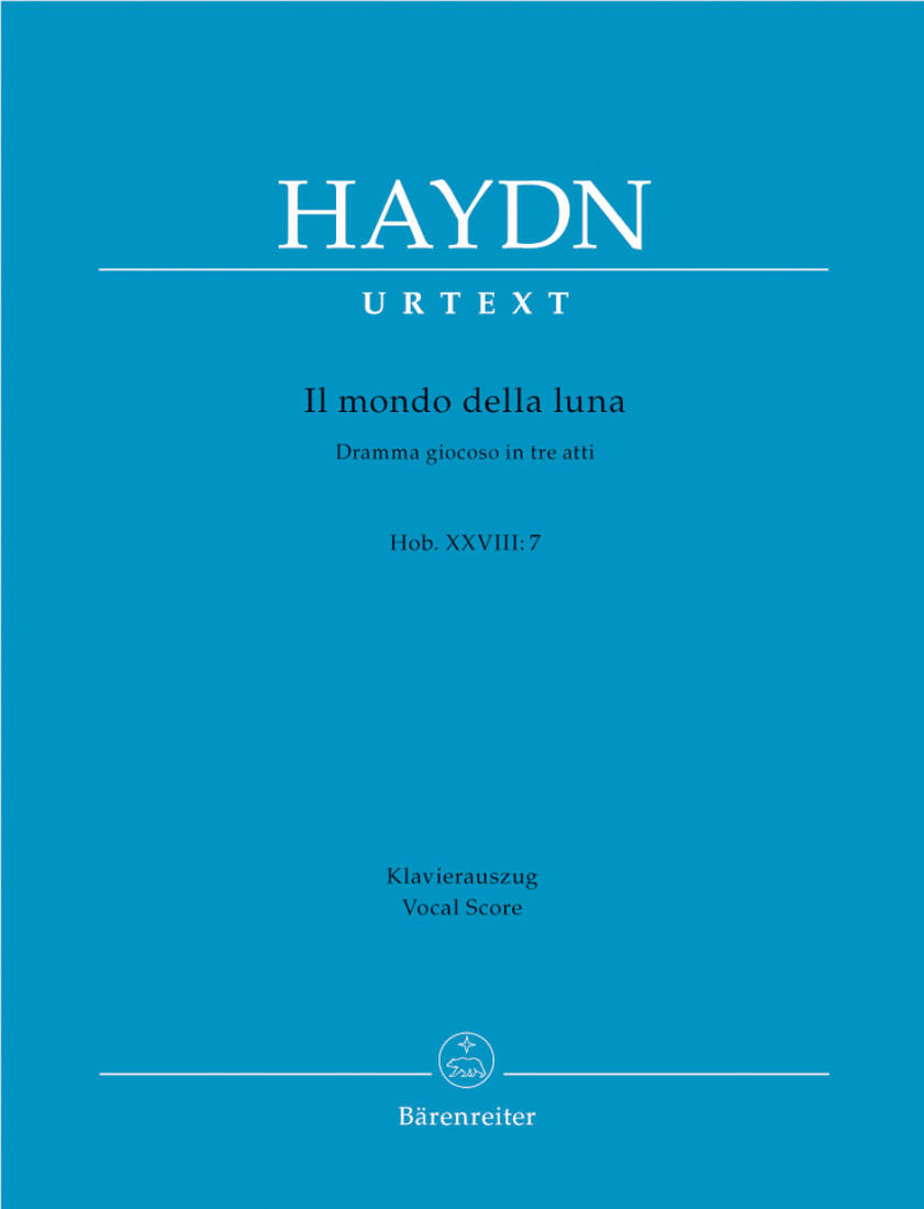 Il Mondo Della Luna (die Welt auf dem Monde) Hob. XXVIII:7 (1777) - Haydn - Vocal Score, Urtext Edition - Soloists, Orchestra