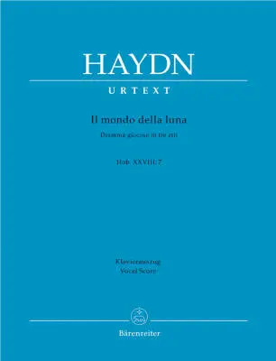 Baerenreiter Verlag - Il Mondo Della Luna (die Welt auf dem Monde) Hob. XXVIII:7 (1777) - Haydn - Vocal Score, Urtext Edition - Soloists, Orchestra