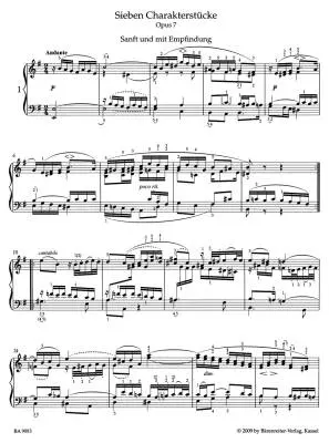 Seven Character Pieces Op. 7 / Six Children\'s Pieces Op. 72 - Mendelssohn Bartholdy - Performance Score, Urtext Edition - Piano