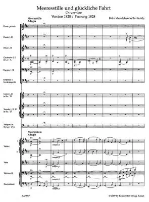 Calm Seas and Prosperous Voyage Op. 27 (1828/1834) - Mendelssohn Bartholdy - Score, Urtext Edition - Orchestra