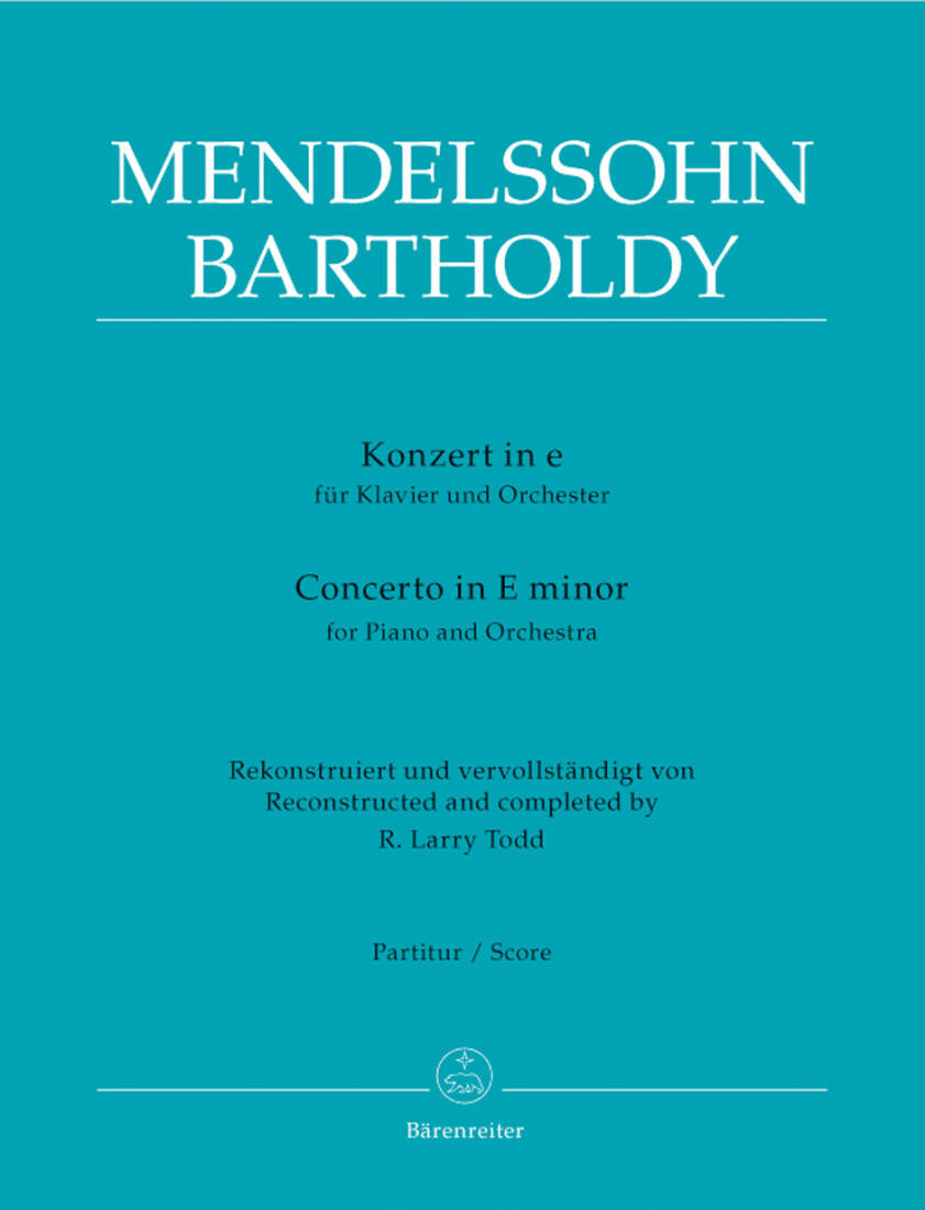 Concerto for Piano and Orchestra in E Minor - Mendelssohn Bartholdy - Score - Piano, Orchestra