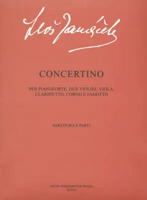 Baerenreiter Verlag - Concertino fur Klavier und Kammerorchester - Janacek - Performance Score, Set of Parts