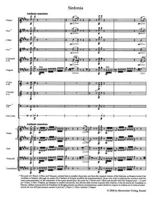 The Barber of Seville - Rossini - Study Score, Urtext Edition - Soloists, Choir, Orchestra