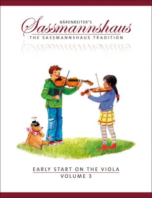 Baerenreiter Verlag - Early Start on the Viola, Volume 3 - Sassmannshaus/ Sassmannshaus - Performance Score - Viola