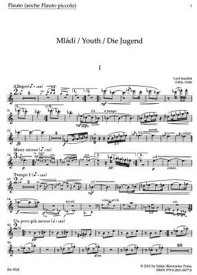 Mladi (Youth) - Janacek - Set of Parts, Urtext Edition
