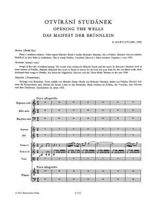 Das Maifest der Brunnlein - Martinu - Performance Score, Set of Parts