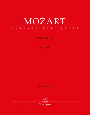 Baerenreiter Verlag - Hosanna in G Major K. 223 (166e) - Mozart - Score, Urtext Edition - Choir, Strings, Organ