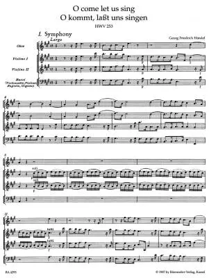 O Come Let Us Sing HWV 253 - Handel - Score, Urtext Edition