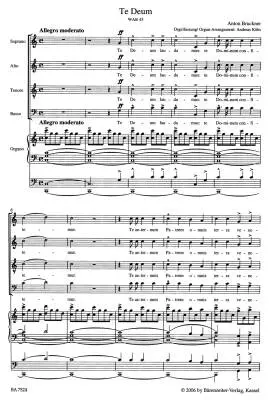 Te Deum Wab 45 - Bruckner - Organ Reduction - Soloists, Choir, Organ