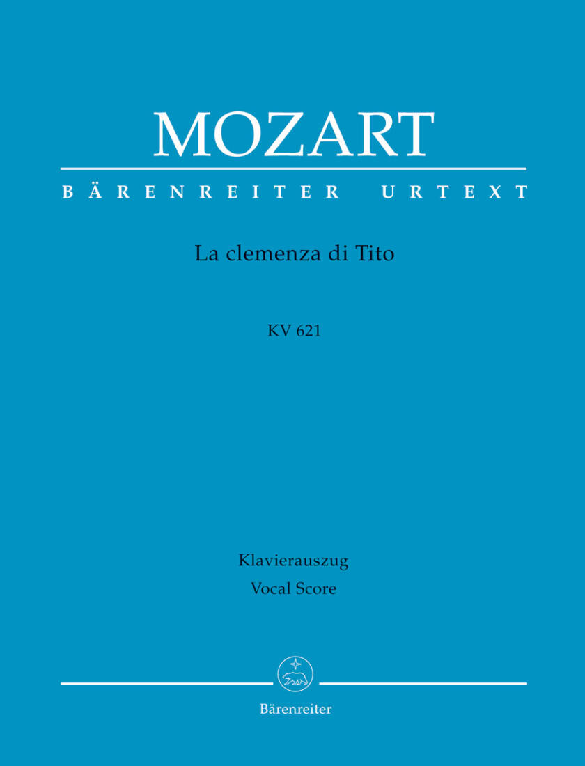 La Clemenza Di Tito K. 621 - Mozart - Vocal Score, Urtext Edition - Vocal, Orchestra, Stage Music
