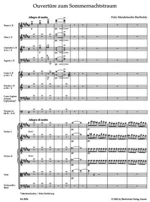 A Midsummer Night\'s Dream Op. 21 - Mendelssohn Bartholdy - Score, Urtext Edition - Orchestra